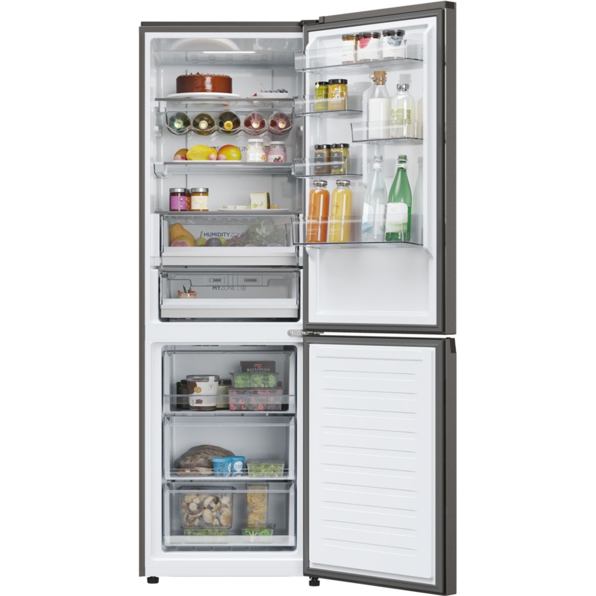 Réfrigérateur combiné HDPW5618CNPD couleur unique, HAIER