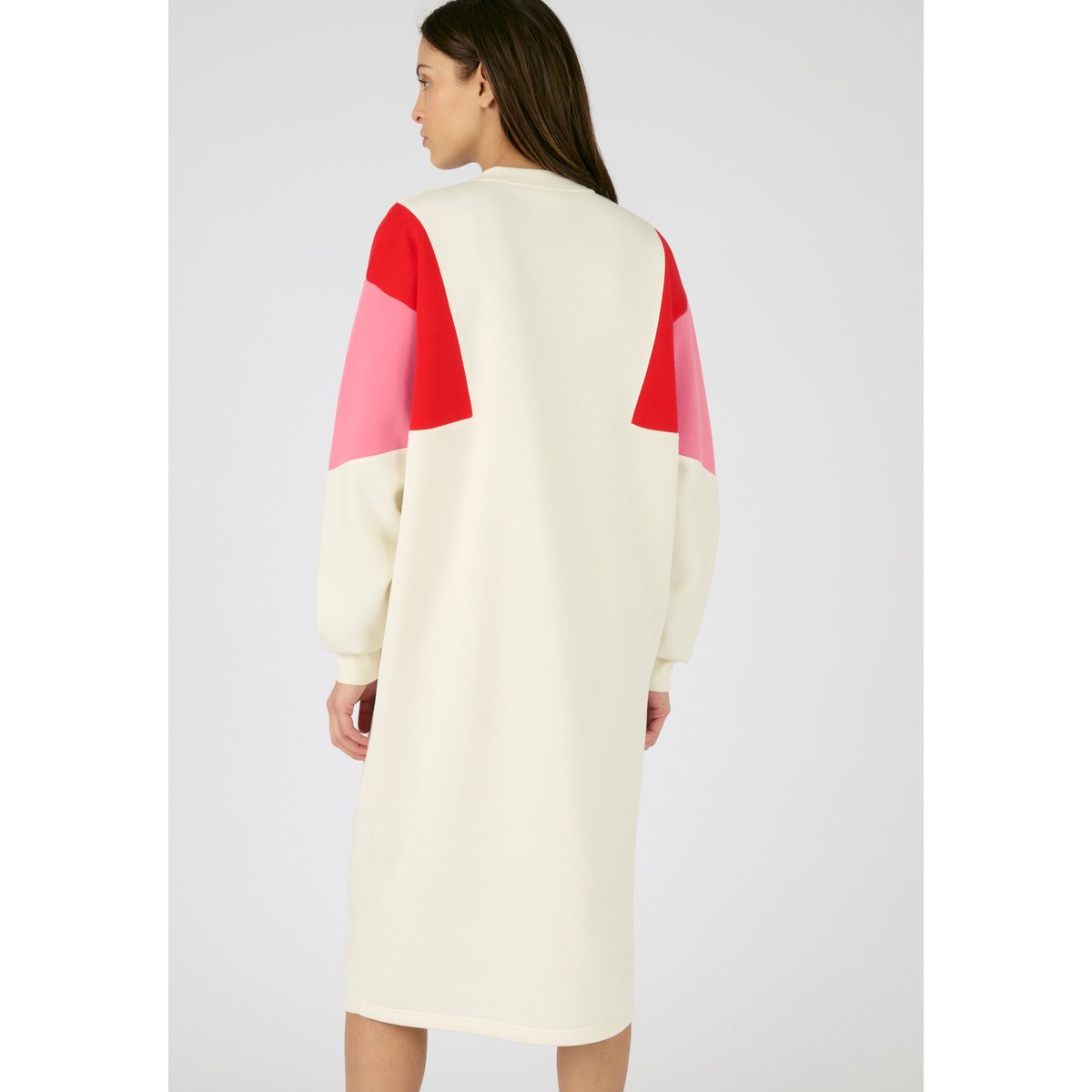 Robe sweat-shirt colorblock Thermolactyl marron ecru, DAMART