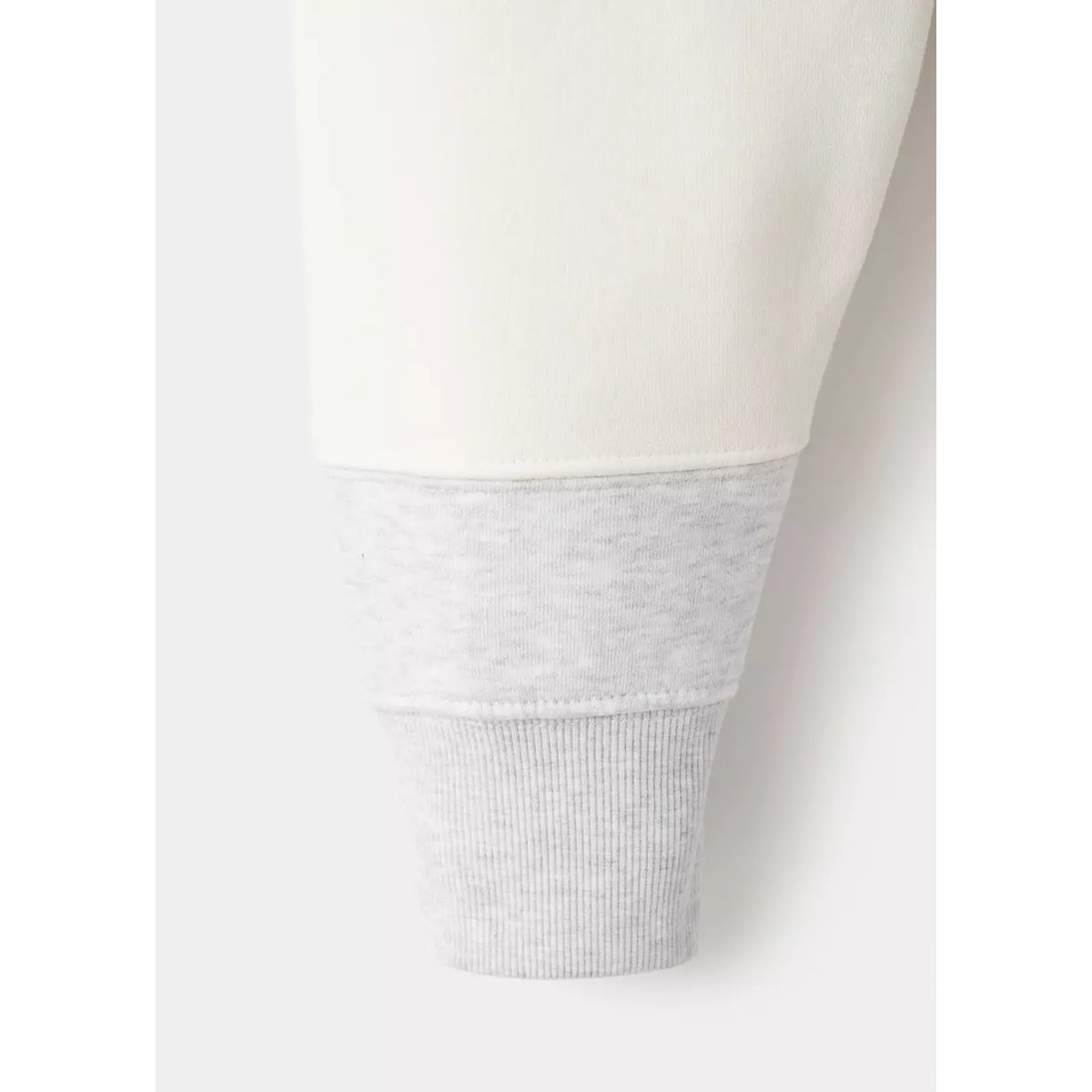 Sweat-shirt polo rayures gris chiné clair, MANGO MAN
