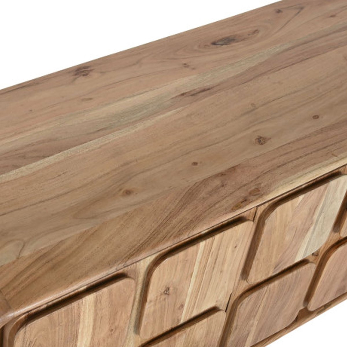 Meuble de télévision en bois d'acacia 170x40x50cm bois, WADIGA