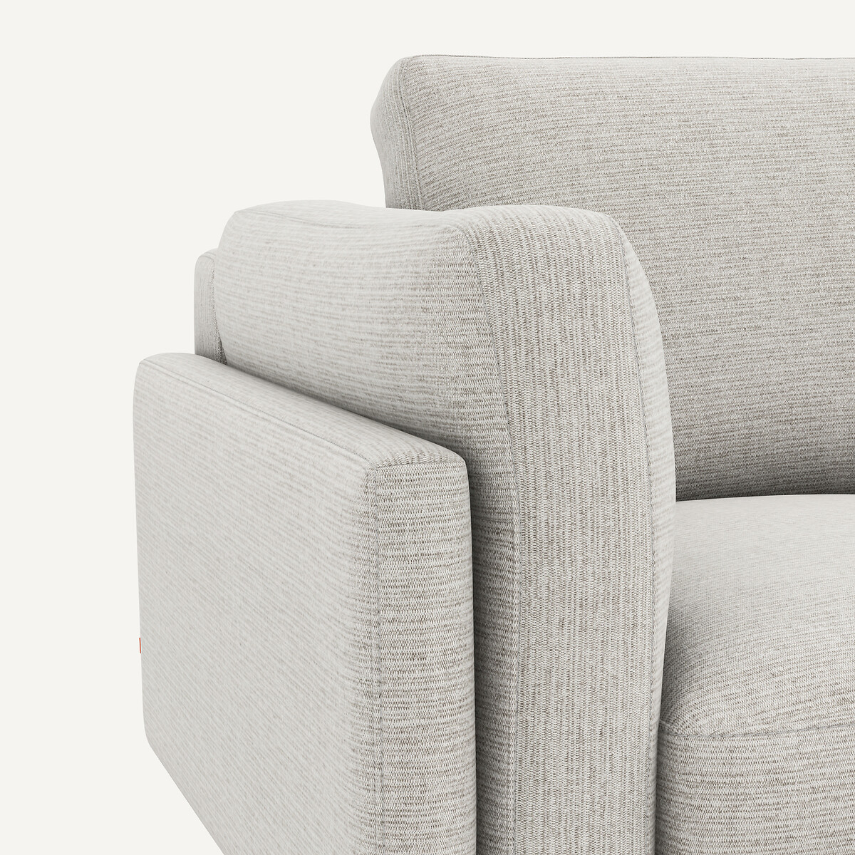 2-Sitzer-Sofa, aus recycelter Baumwolle, CÉSAR hellgrau, AM.PM