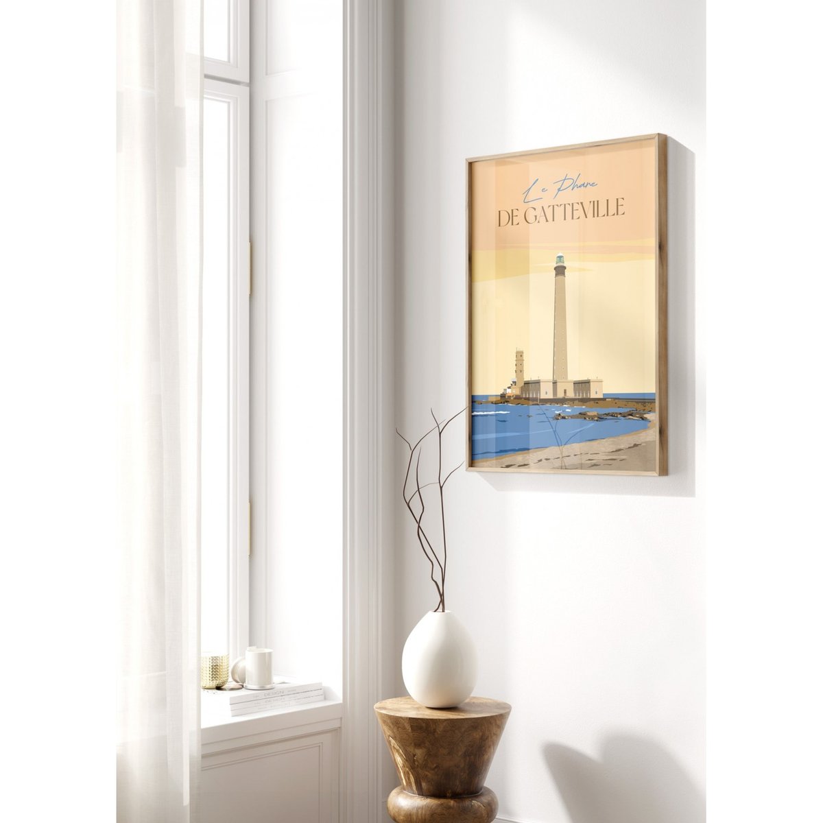 Affiche Le Phare de Gatteville blanc, L'AFFICHERIE
