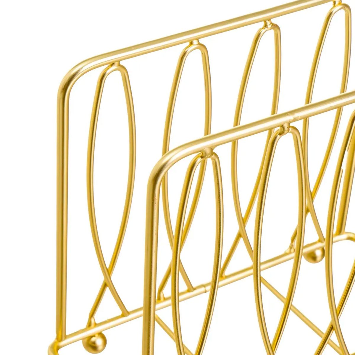 Porte serviettes métal doré 15x6,5x13cm doré, WADIGA