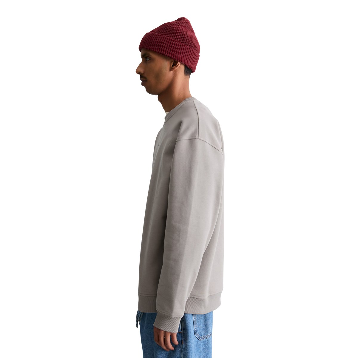 Sweat-shirt relaxed en coton bio de qualité supérieure gris, MARC O’POLO DENIM