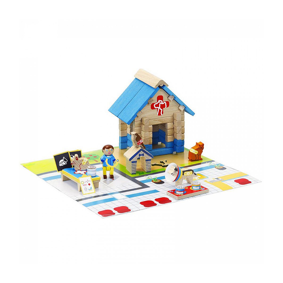 La maison du veterinaire - 60 pieces couleur unique, JEUJURA