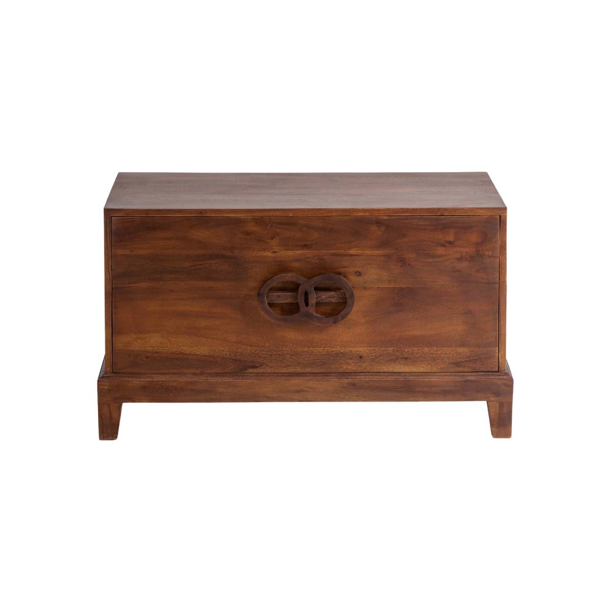 Table basse en bois d'acacia QUILLA bois foncé, MADE IN MEUBLES 