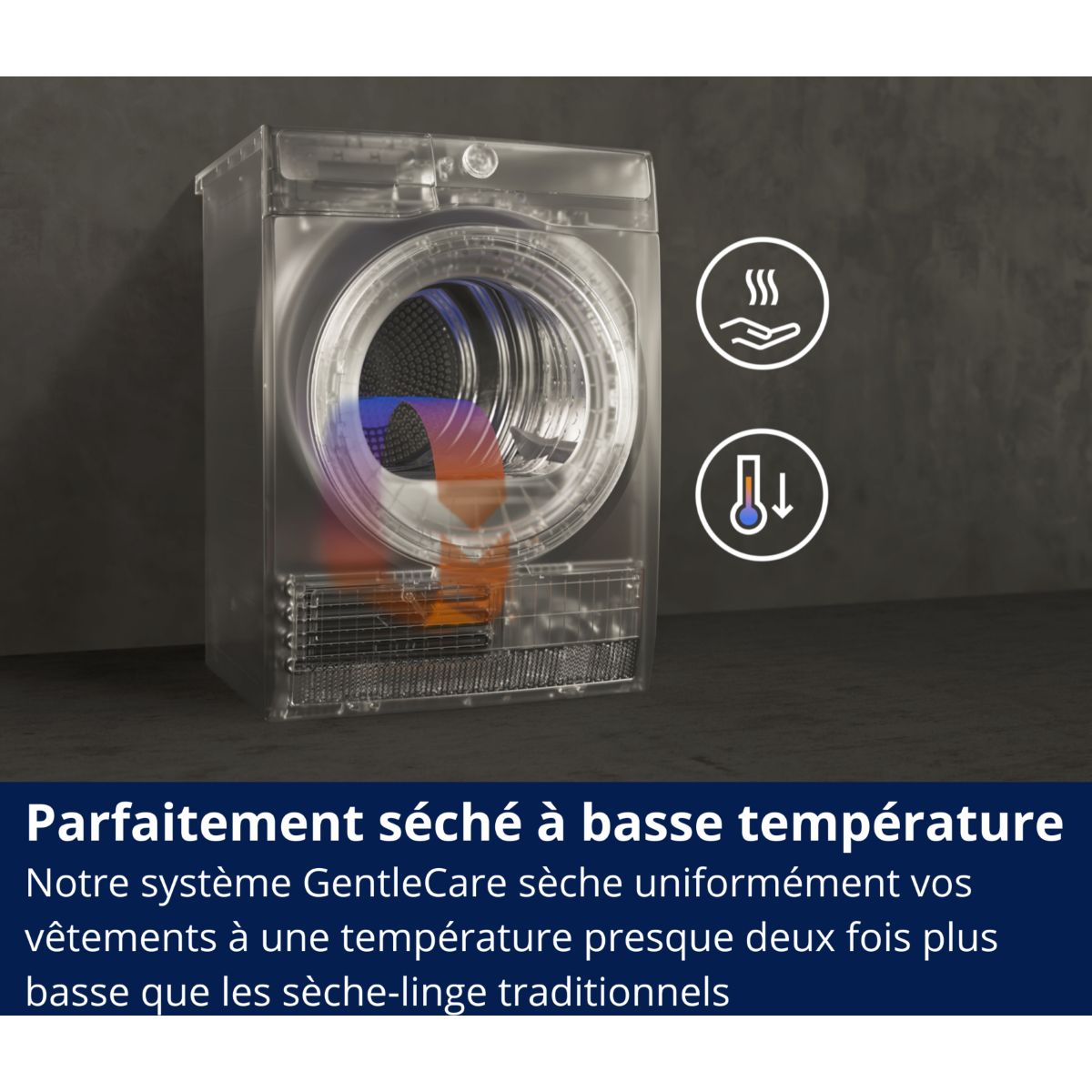 Sèche linge pompe à chaleur EW6HI6184DB couleur unique, ELECTROLUX