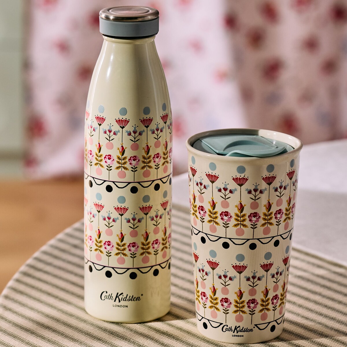460ml Painted Table Stainless Steel Bottle multi-coloured, CATH KIDSTON