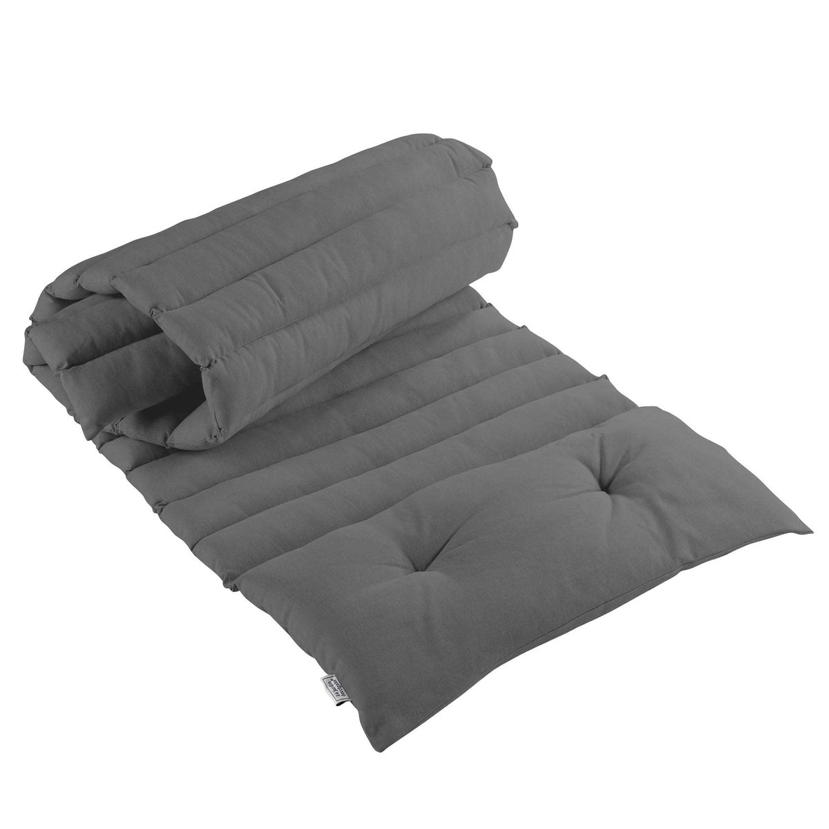 Matelas bain de soleil Pacifique gris 180 x 60 cm anthracite, EDEN