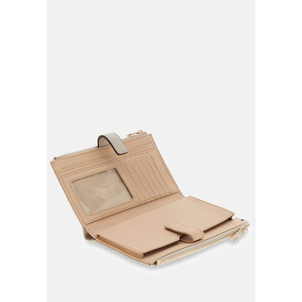 Portefeuille Maxine beige, GUESS