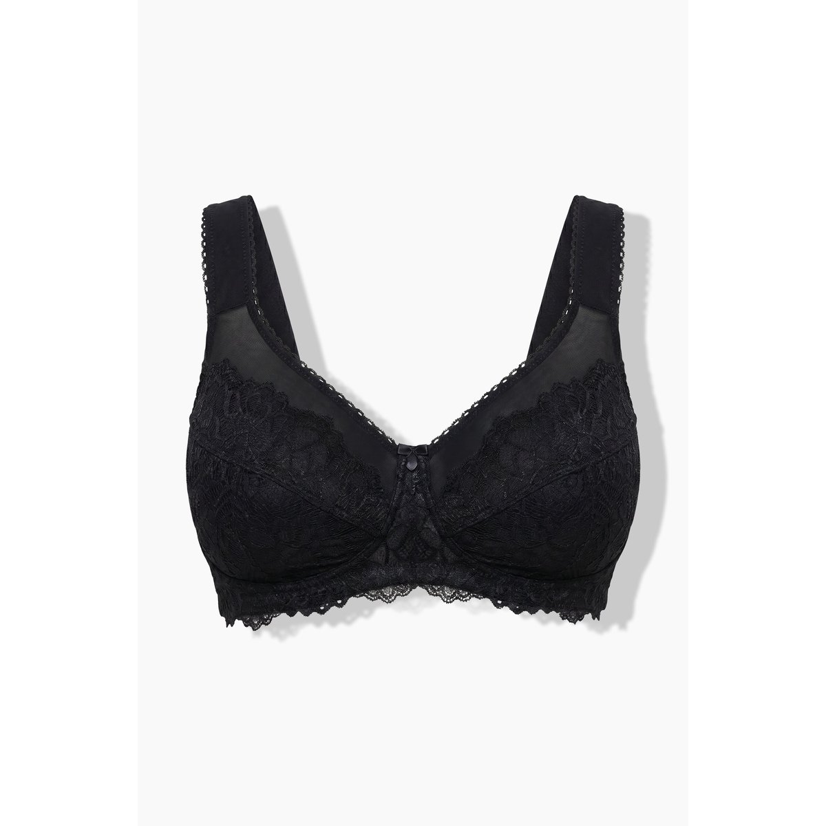 Soutien-gorge confortable sans armatures noir, ULLA POPKEN