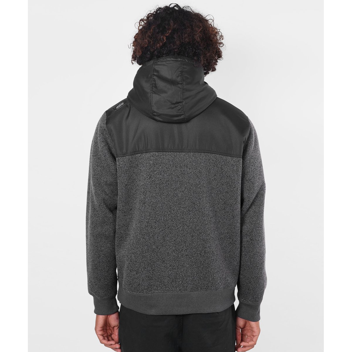 Sweat à capuche zippé PASSAGE black heather, OXBOW