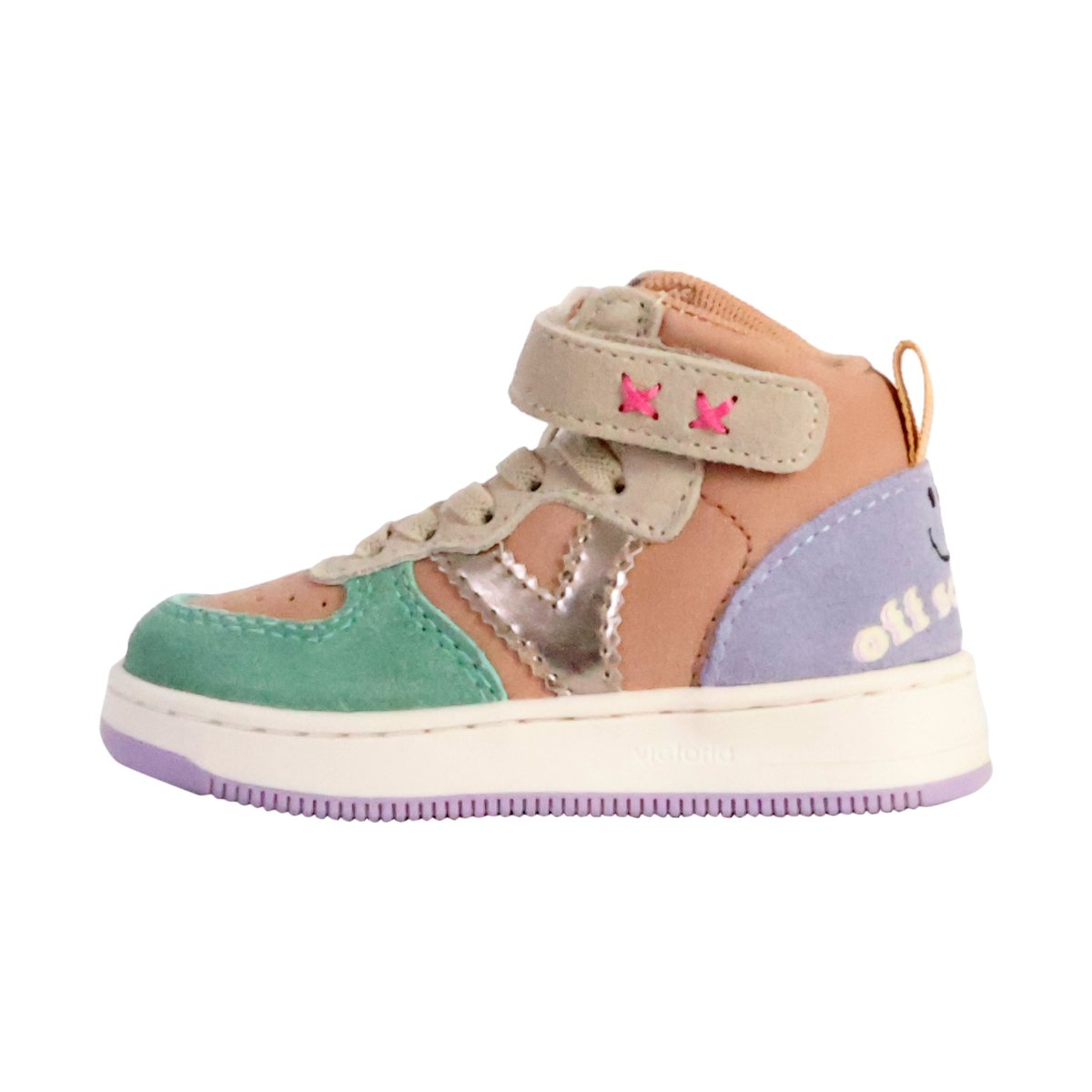 Basket Cuir nude, VICTORIA