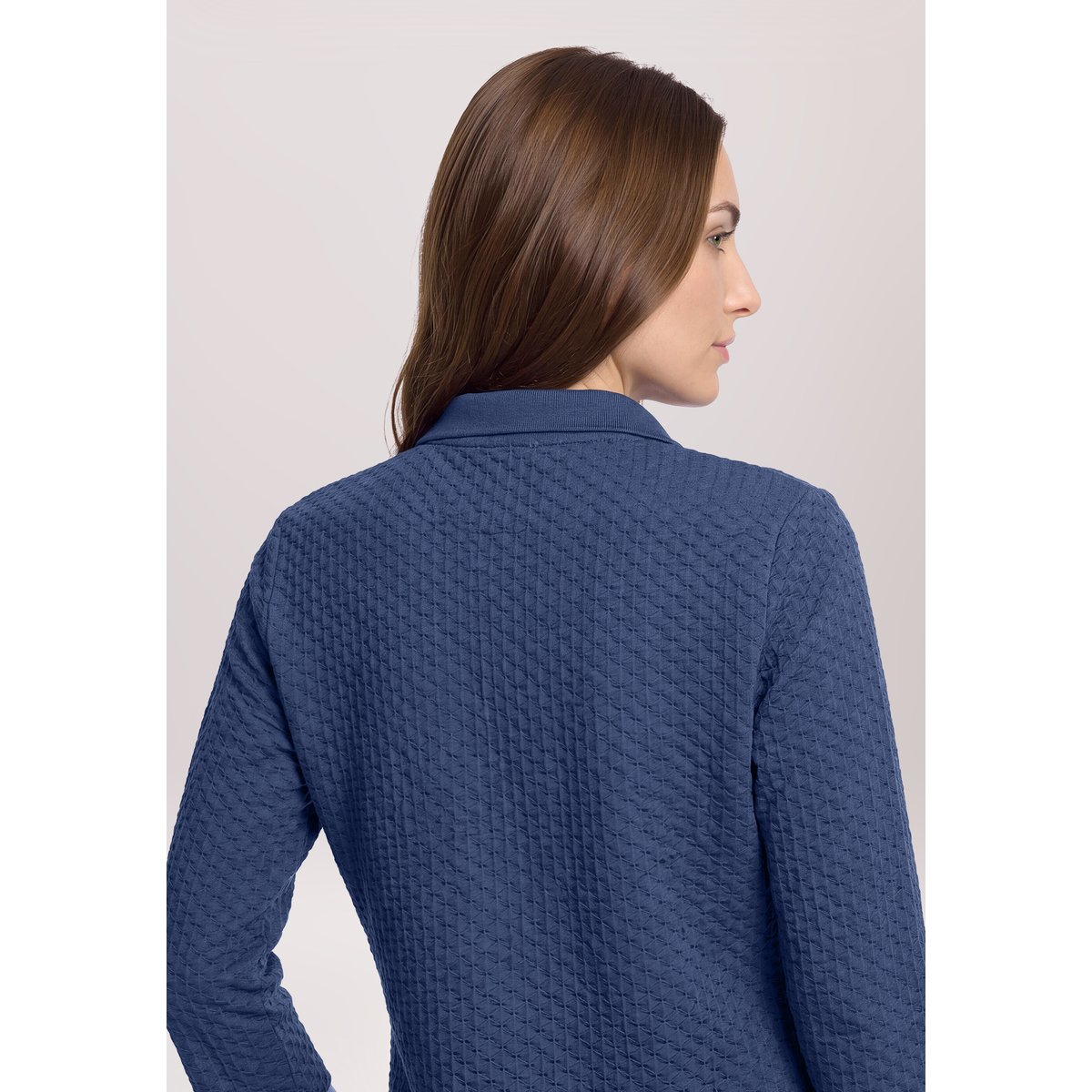 T-shirt basique avec structure iris blue, BETTY BARCLAY