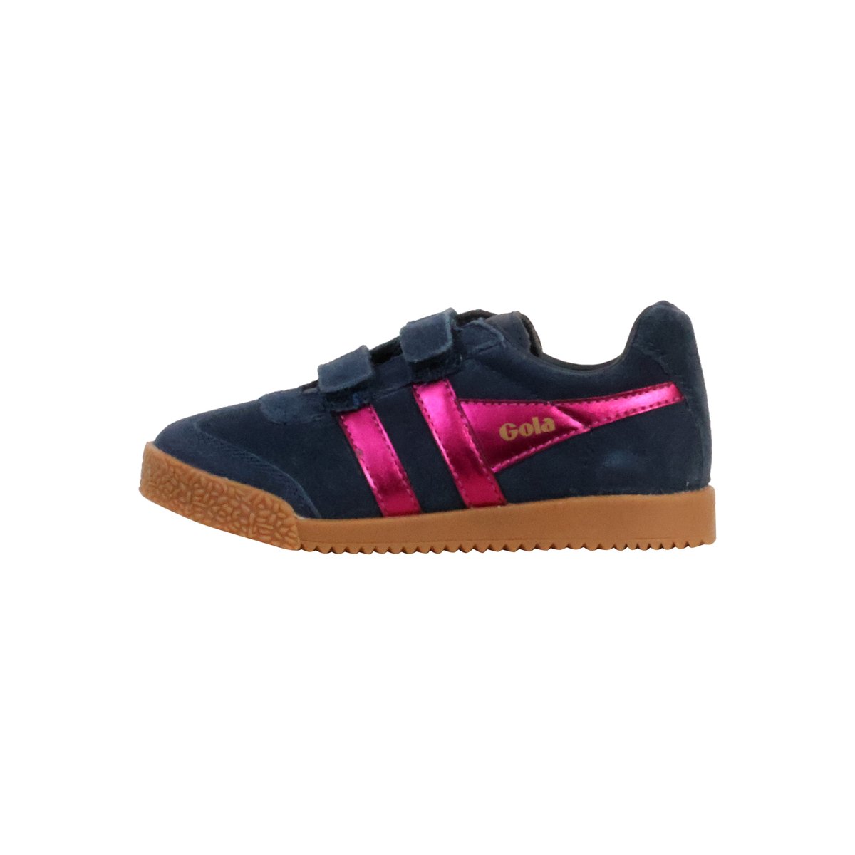 Basket Basse Cuir Harrier Glitz Strap Trainer marine/fuchsia, GOLA
