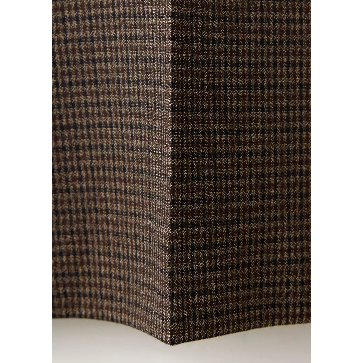 Pantalon ajusté pied-de-poule marron moyen, MANGO