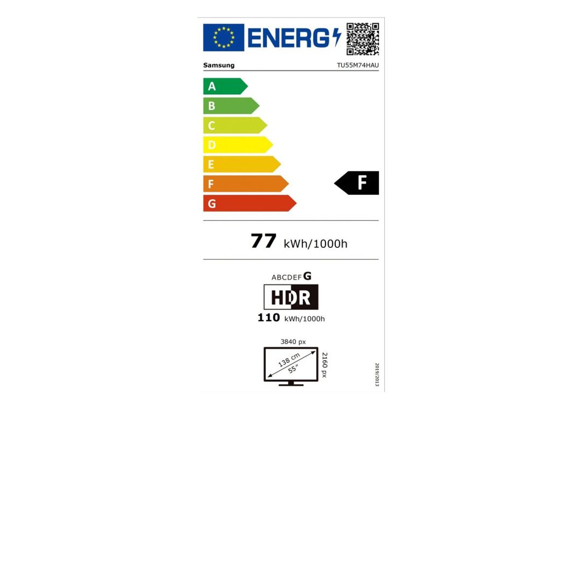 Televiseurs led 55 pouces TU55M74H gris, SAMSUNG