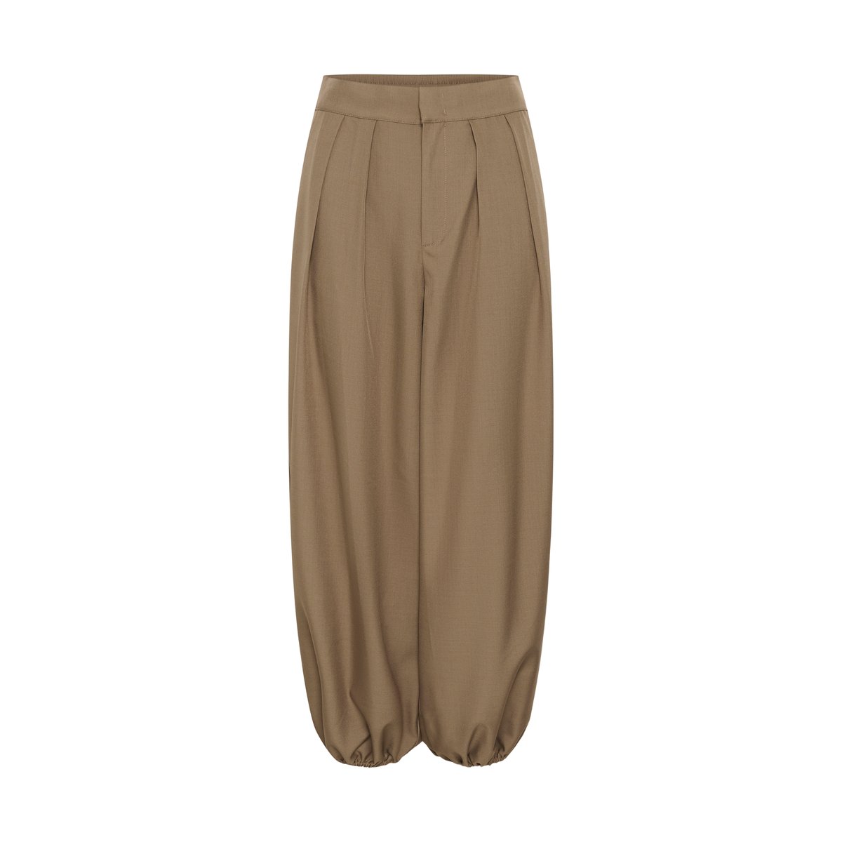 Pantalon casual marron caribou, KAFFE