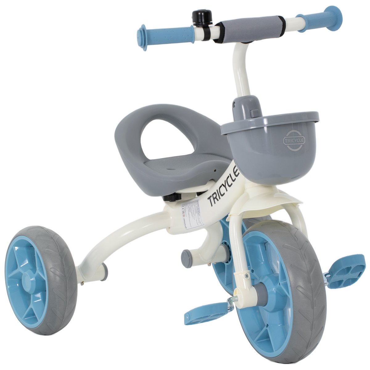 Tricycle pour enfants Métal Bleu bleu, blanc, gris, AIYAPLAY