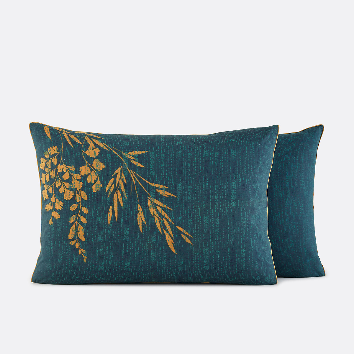 Taie d'oreiller percale de coton Izumi imprimé bleu, LA REDOUTE INTERIEURS