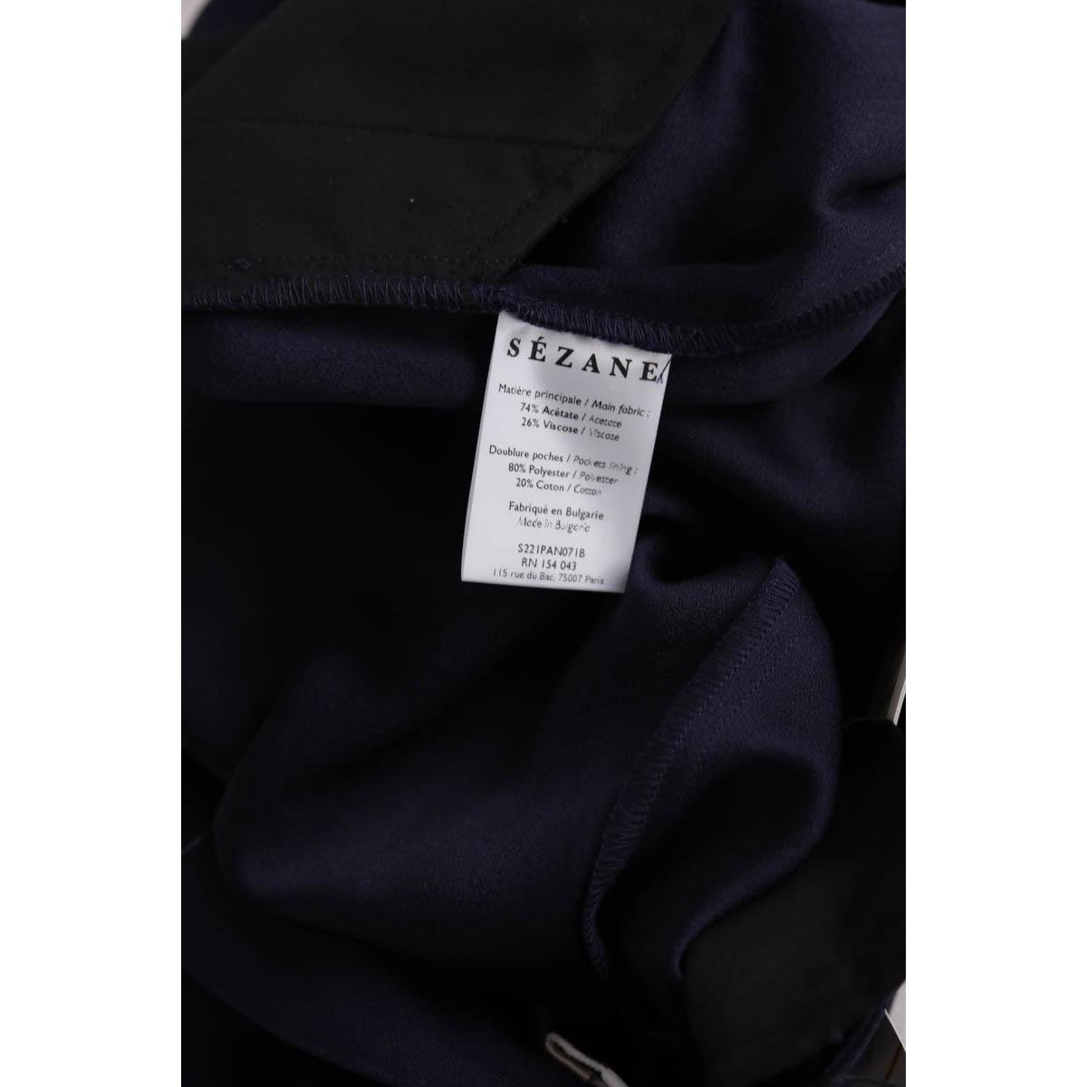 Pantalon - Très Bon État marine, SEZANE