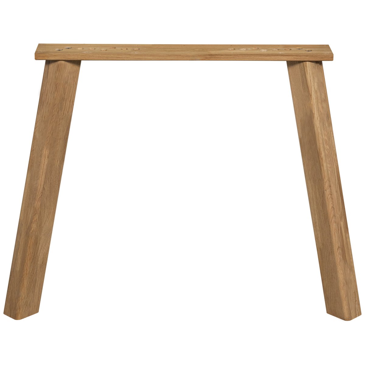 Lot de 2 pieds de table en bois de chêne HAARLEM transparent, WOOOD
