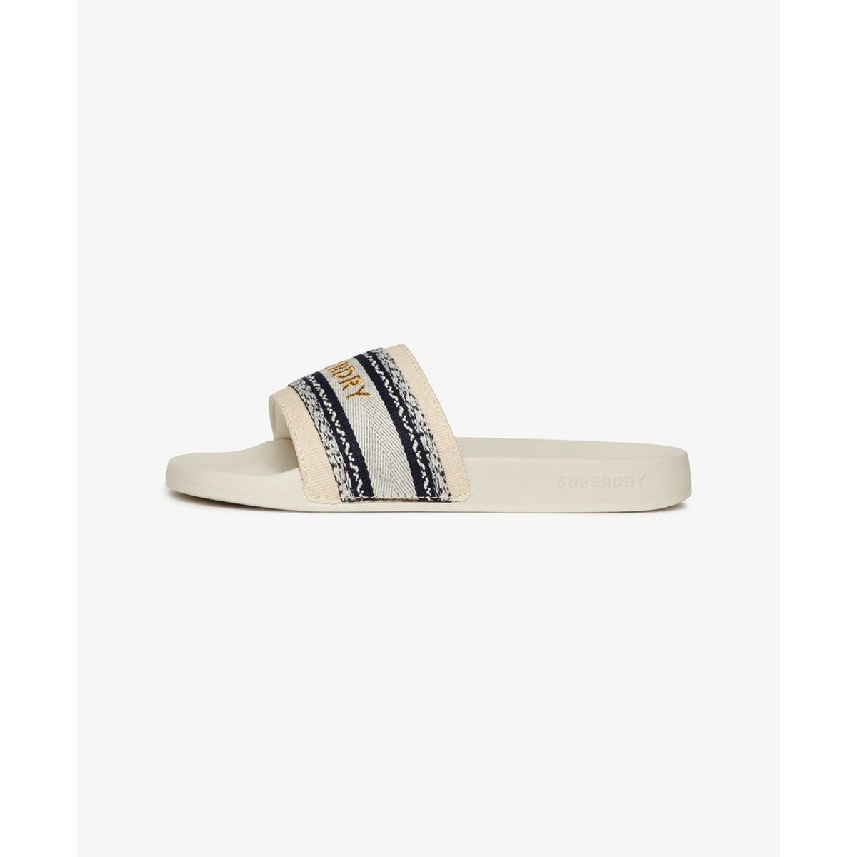 Sandales de piscine en toile végane naturel, SUPERDRY