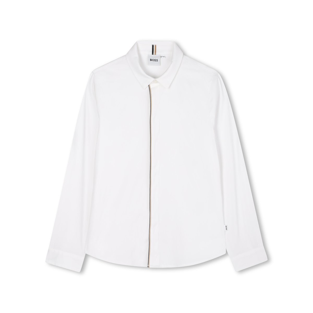 Chemise à manches longues blanc, BOSS KIDSWEAR