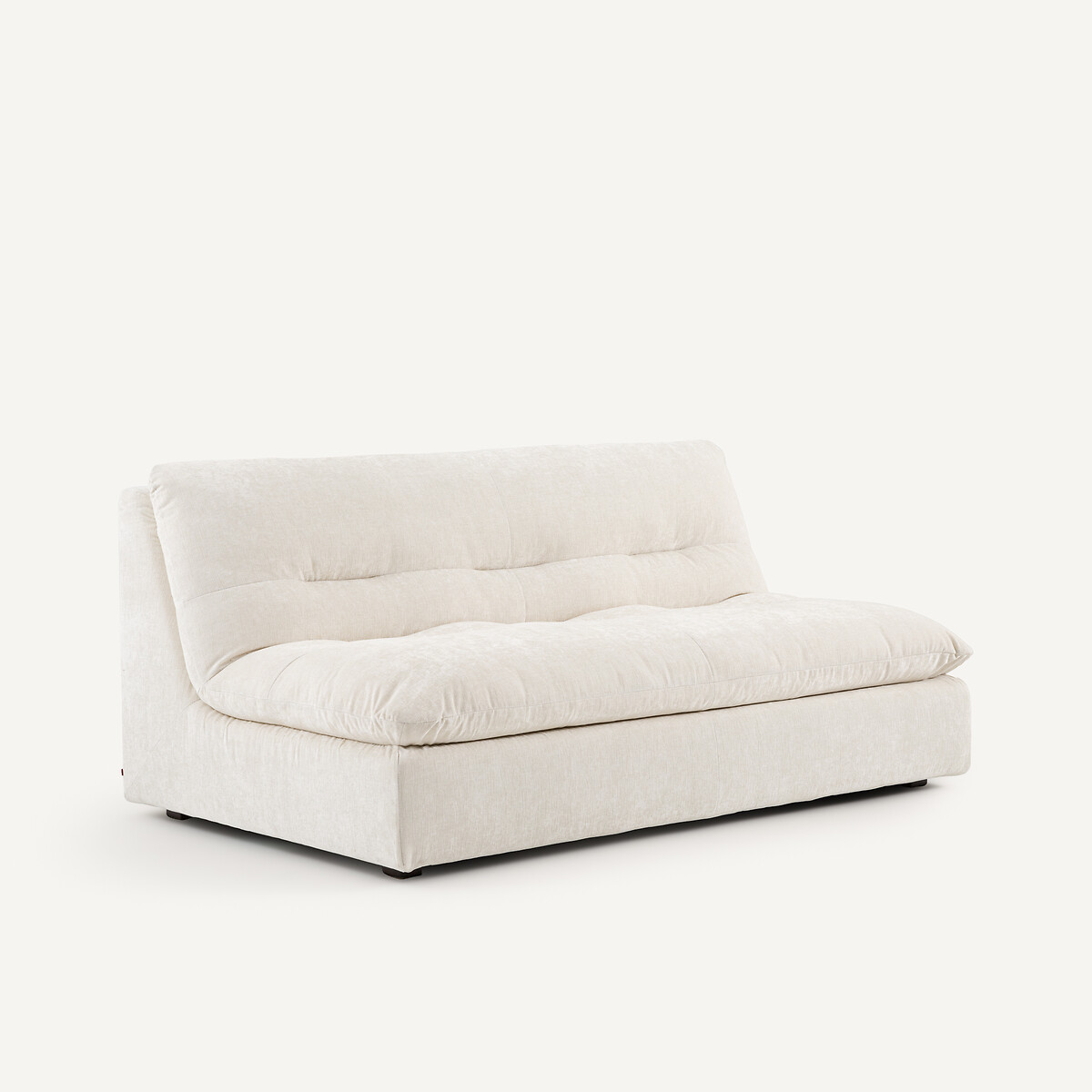 Canapé 3P modulable velours chenille, Giuliano blanc, AM.PM