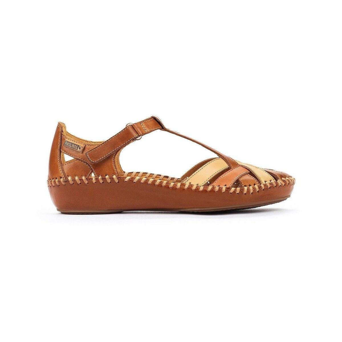 Sandales cuir P. Vallarta camel, PIKOLINOS