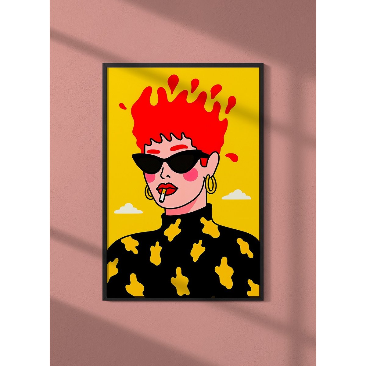 Affiche Femme rebelle blanc, L'AFFICHERIE