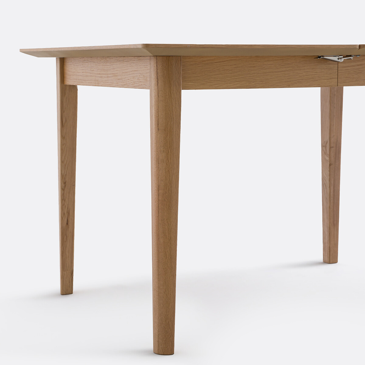 Mesa de comedor extensible de chapado de roble, de 4 a 10 cubiertos, TIOGA color roble, LA REDOUTE INTERIEURS