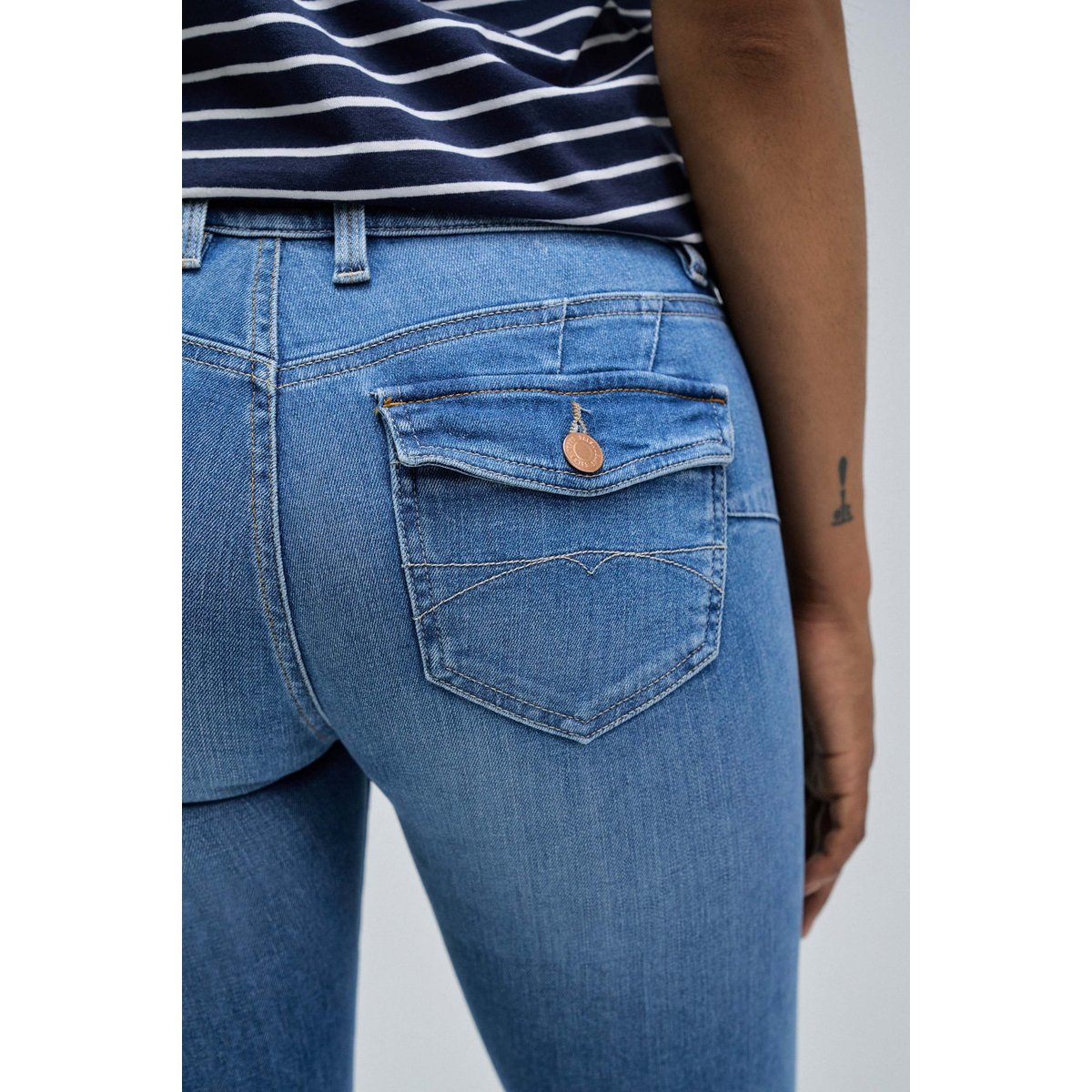 JEAN WONDER PUSH UP BOOTCUT bleu, SALSA JEANS
