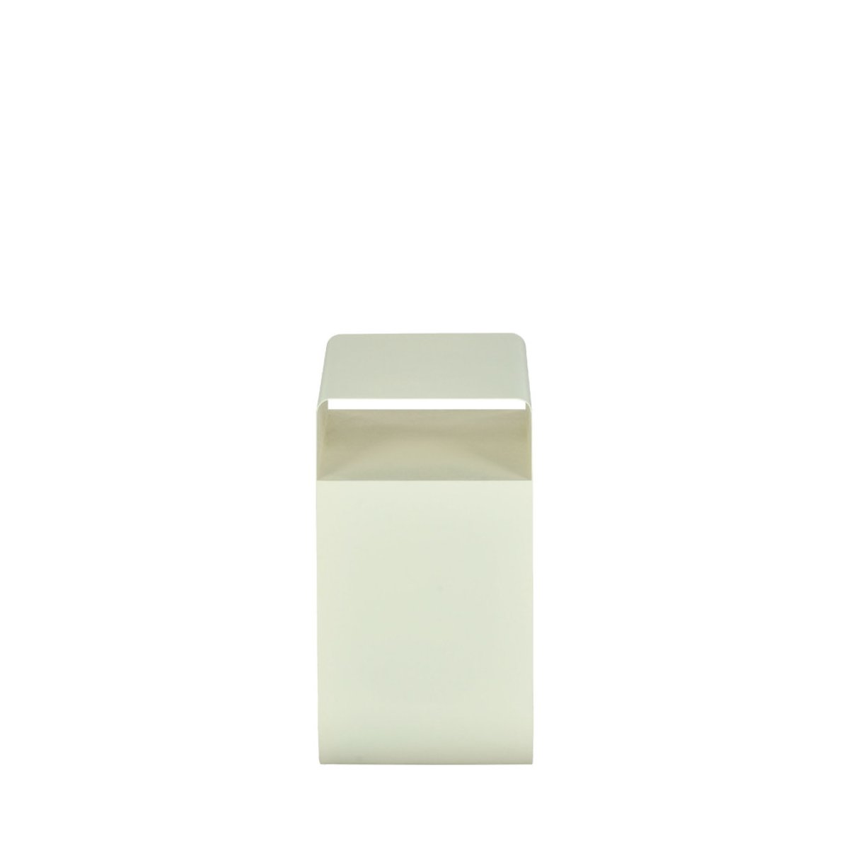 Table d'appoint en métal H48cm- CURL beige, DRAWER