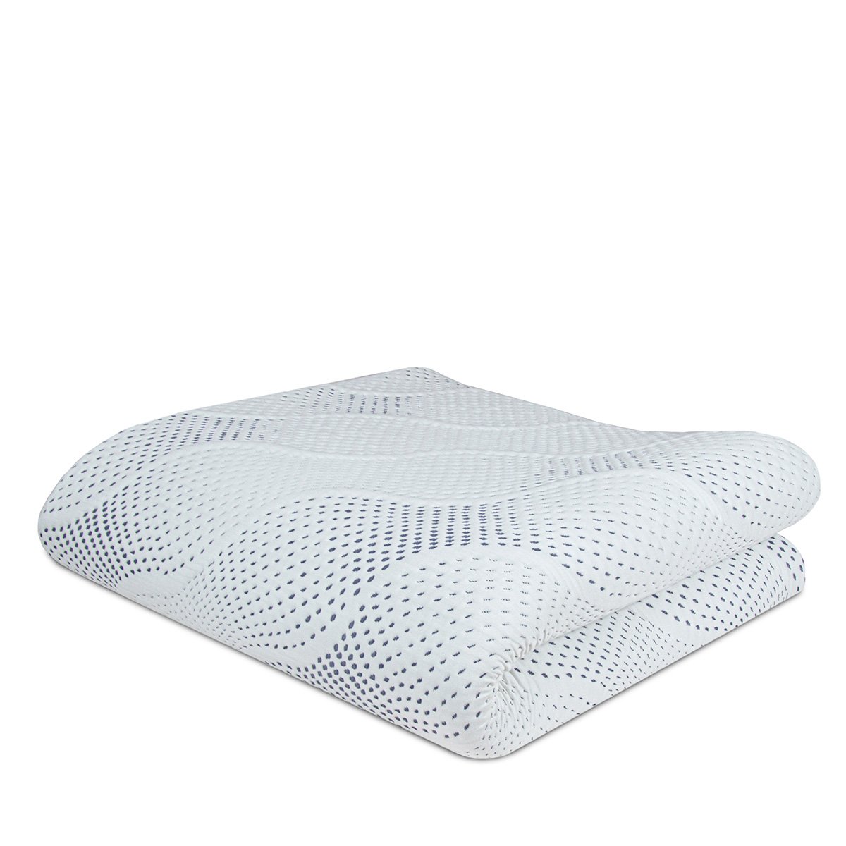 Surmatelas Viscotouch - Mémoire de forme + gel thermorégulant - Fabriqué en France - 5 cm d'épaisseur blanc, BELLECOUR