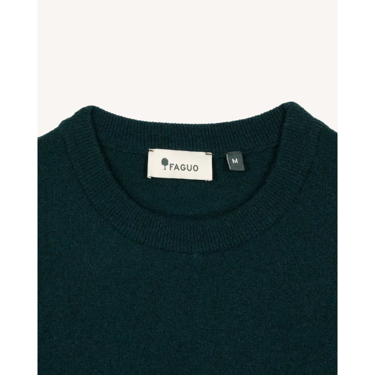 Pull en maille vert foncé, FAGUO