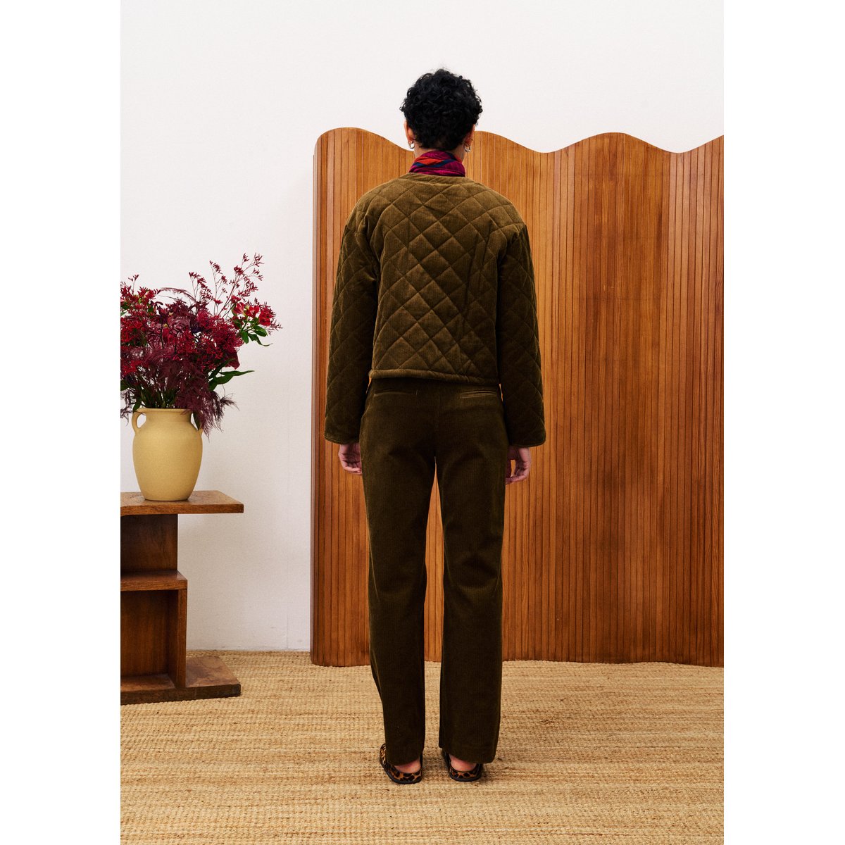 Doudoune en coton CROCUS vert kaki, FRNCH