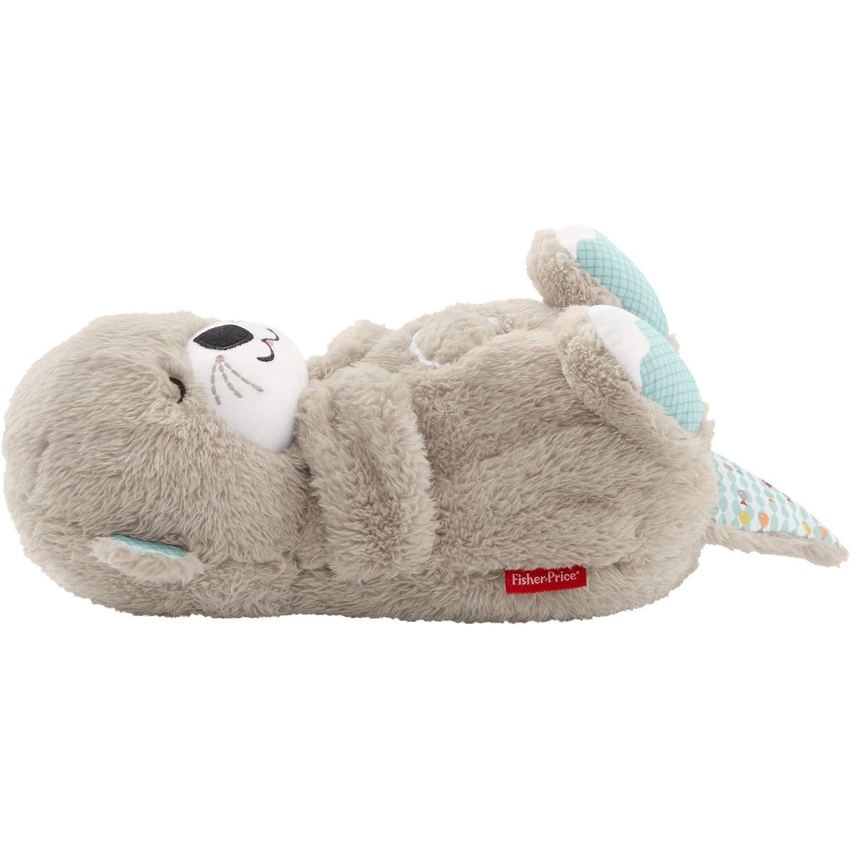 Doudou Peluche Loutre Sommeil avec mouvement respiratoire et musique beige, MATTEL