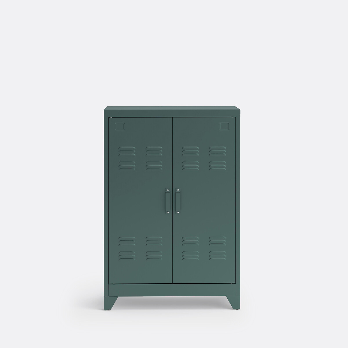 Armario bajo con 2 puerta de acero, Hiba verde eucalipto, LA REDOUTE INTERIEURS