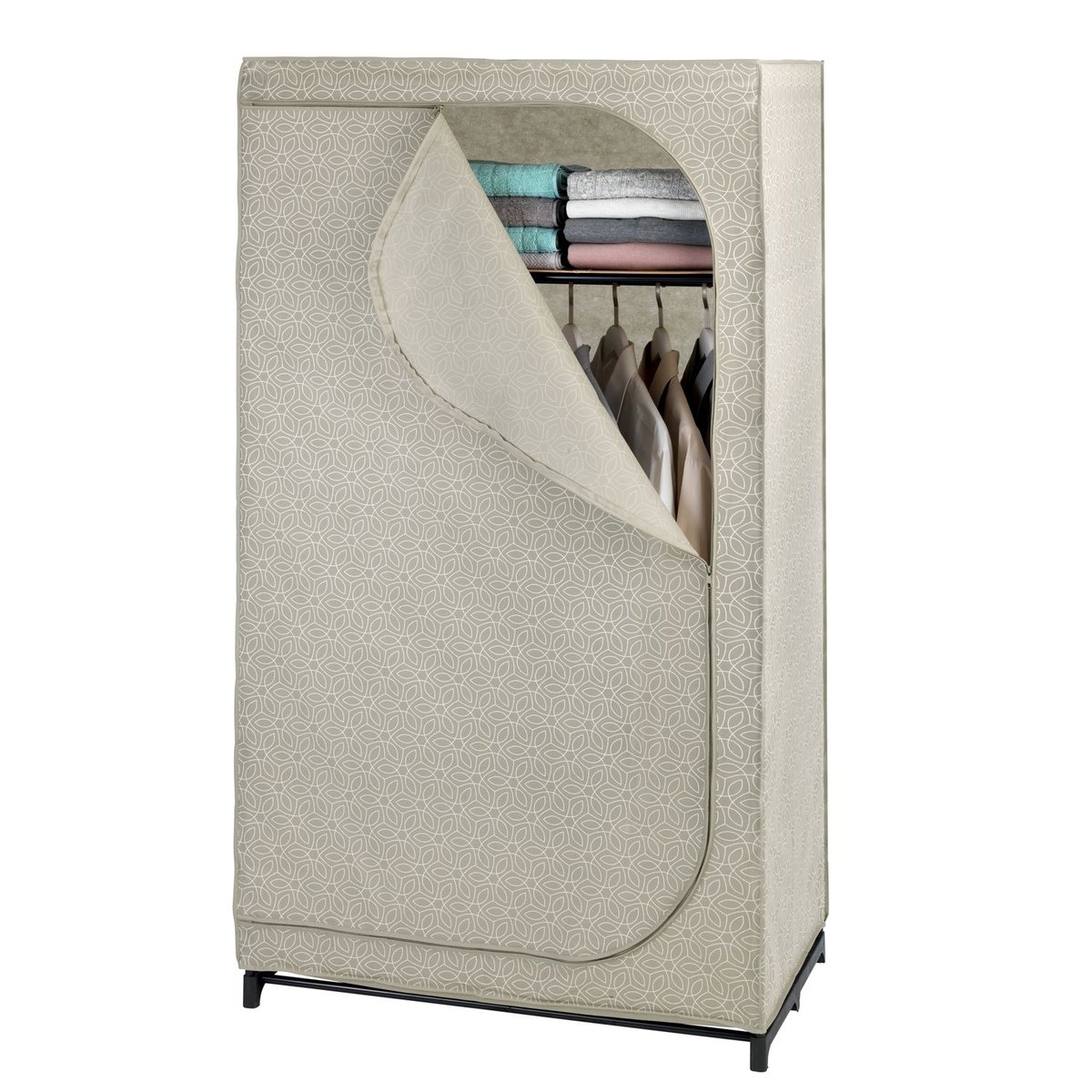 Armoire Penderie Tissu Balance taupe, WENKO
