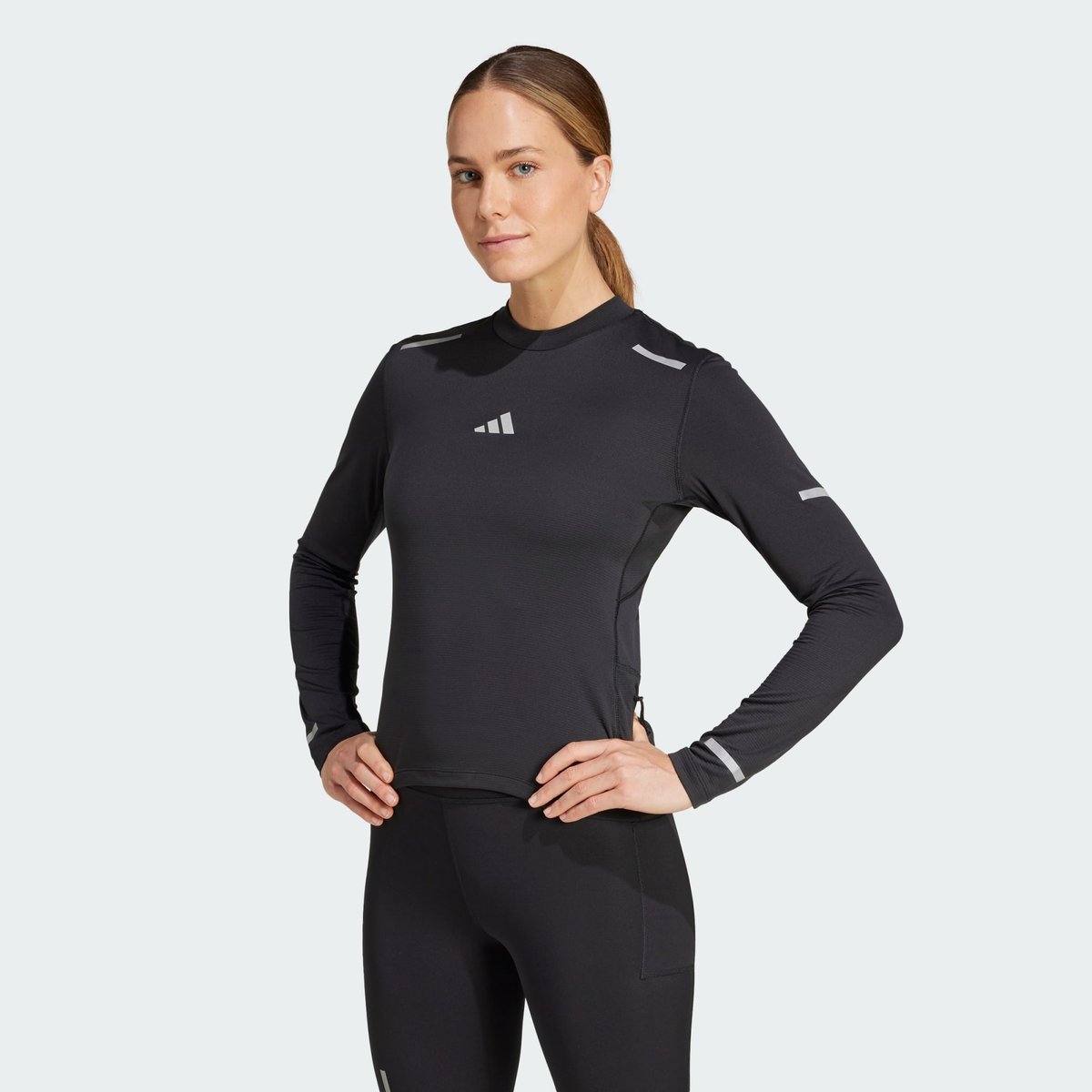T-shirt réfléchissant manches longues Ultimate Running black, adidas Performance