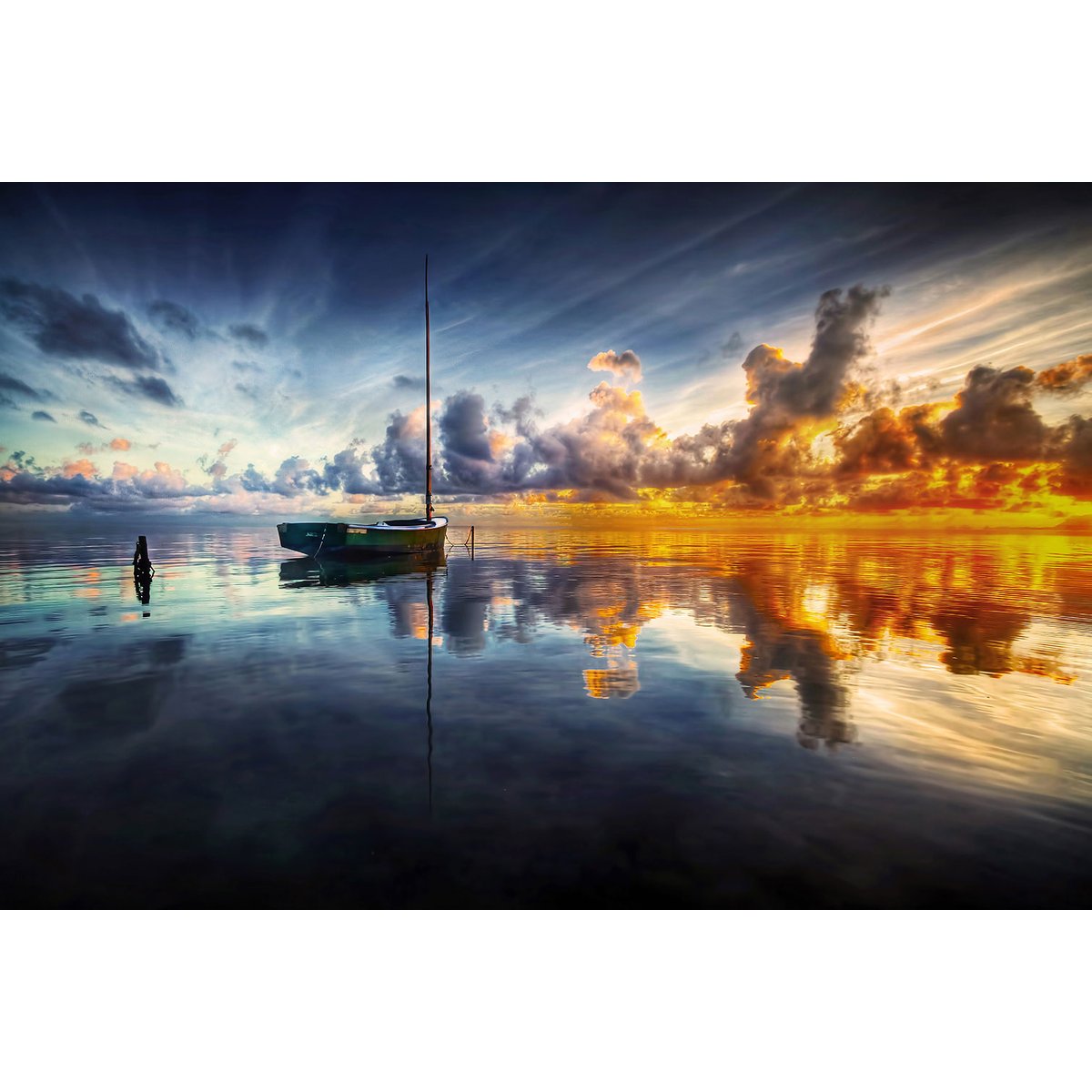 Tableau beauté des lacs tableau alu dibond, HEXOA