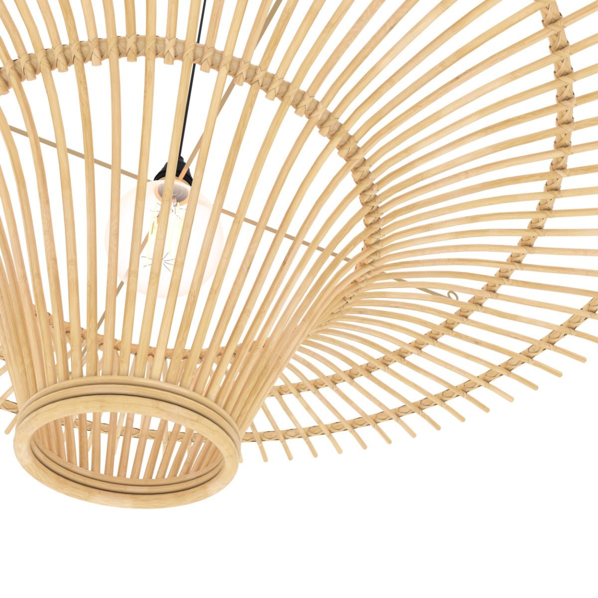 Abat-jour D120,5 cm en rotin - OLGA naturel, MAISON PAVANE