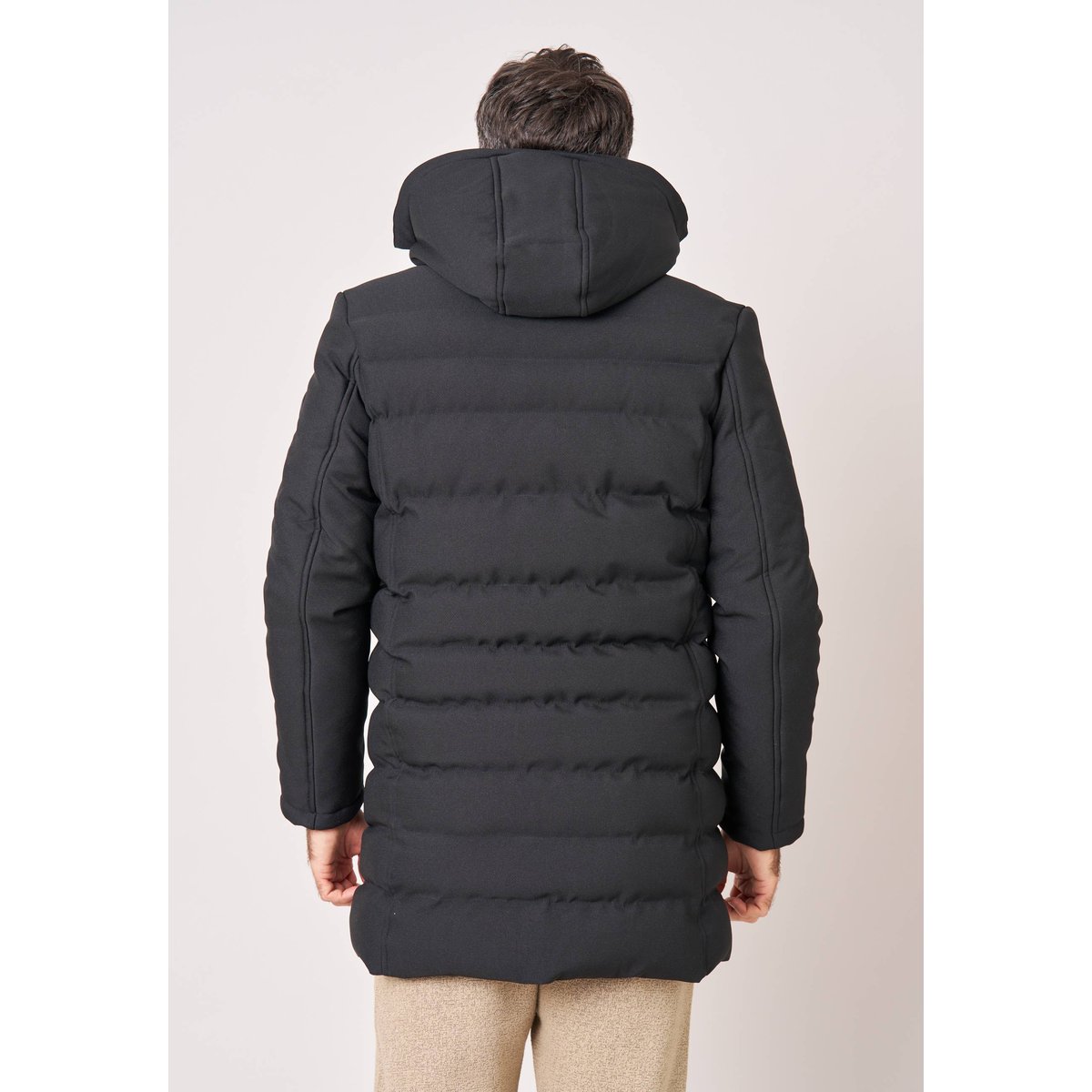 Parka longue homme matelassée CHIROLONG black, DEELUXE