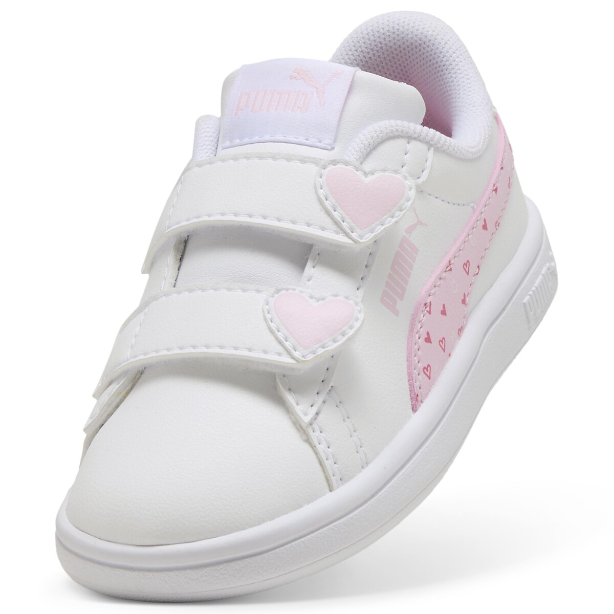 Smash 3.0 Hearty V sneakers wit/roze, PUMA