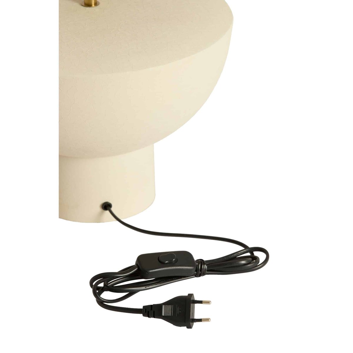 Pied De Lampe Métal ISMARA crème, LIGHT & LIVING