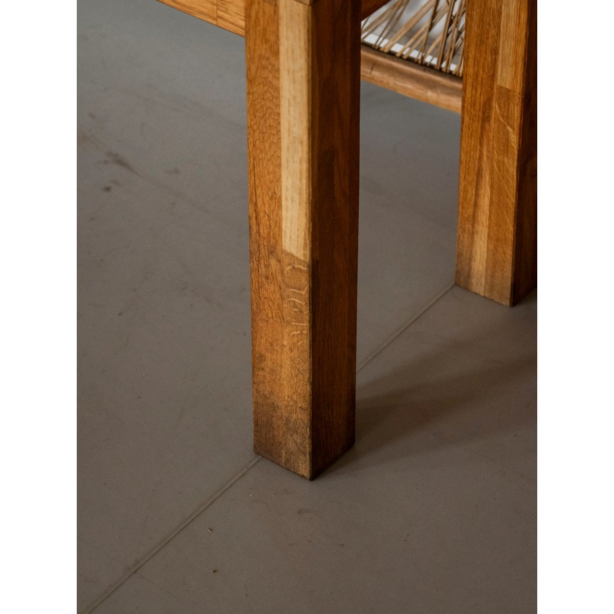 Banc en bois massif Victor N°32 - Bon état bois clair, DEBONGOUT