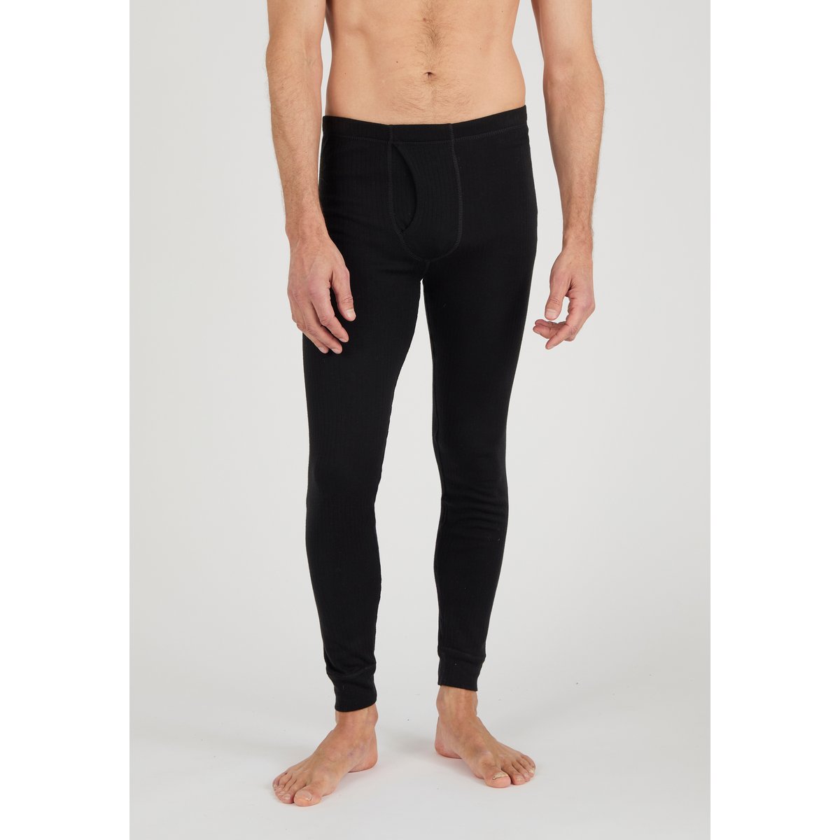 Caleçon long Interlock degrès 4 noir, DAMART