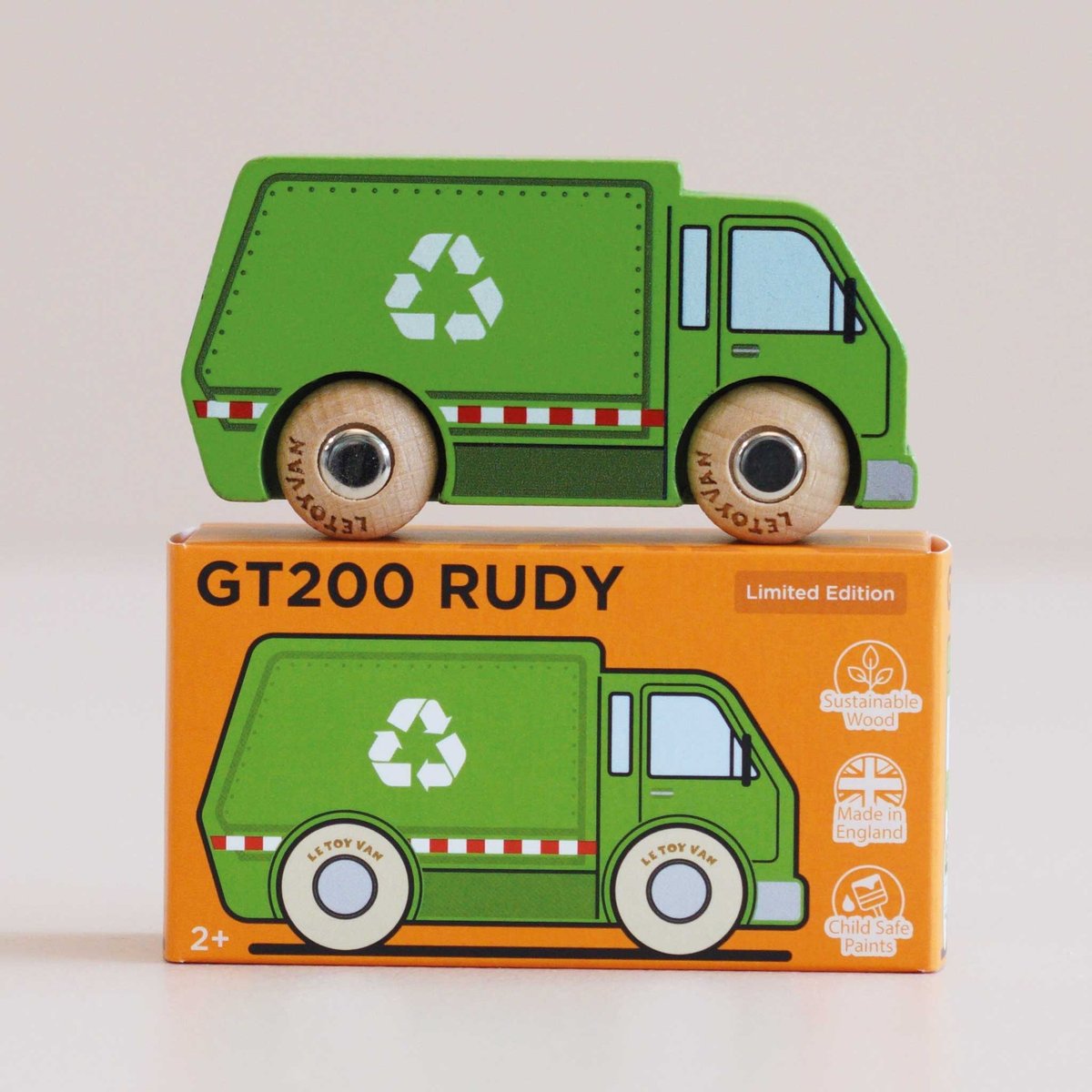Camion de recyclage Rudy No 36 vert, LE TOY VAN