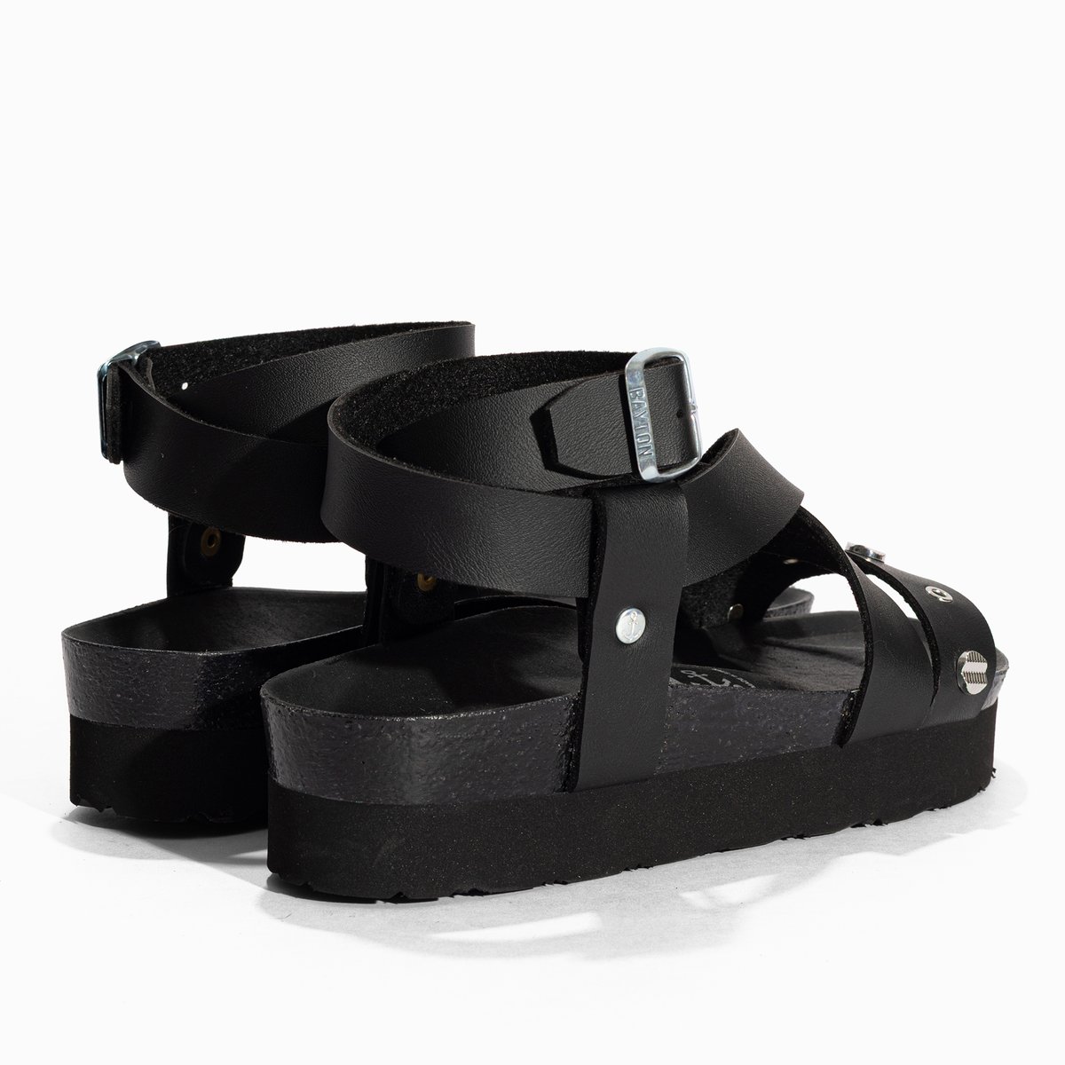 Sandales Vegan MYLENE noir, BAYTON